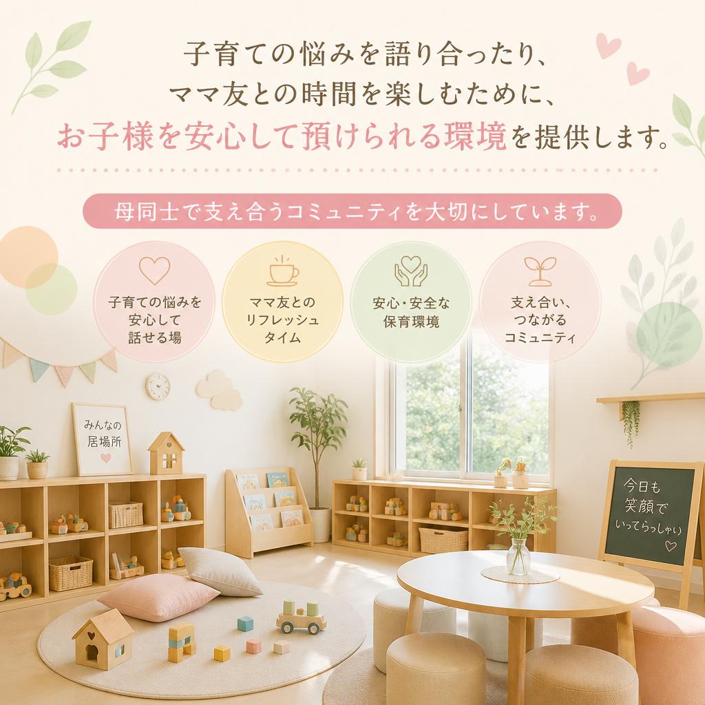 子育て支援で共有する、ママ友の輪